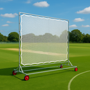 Premium Mobile Mesh Cricket Sight Screen Heavy-Duty Steel Frame 4.25m x 5m