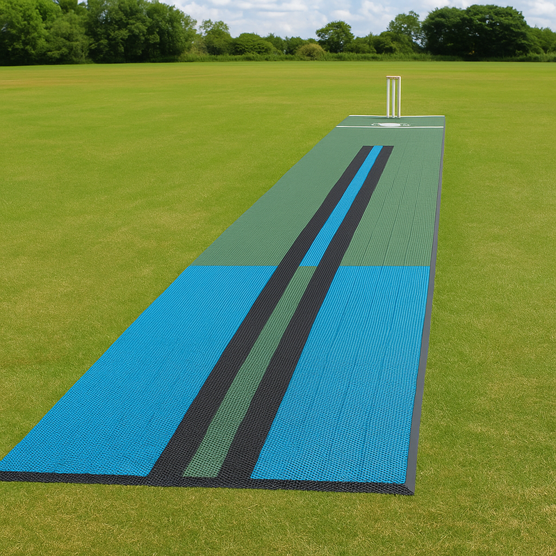 Durable Instant Cricket Pitch 8m x 1.4m Perfect for Clubs & Schools