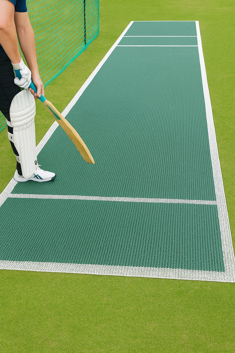 Perfect Durable Cricket Pitch Instant 8m x 1.4m for Clubs & Schools